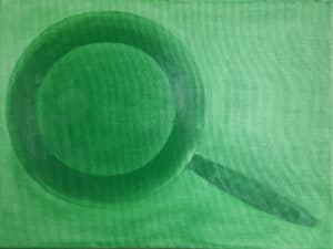 green oil paintings