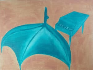 turquoise painting