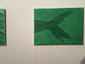 oil green painting